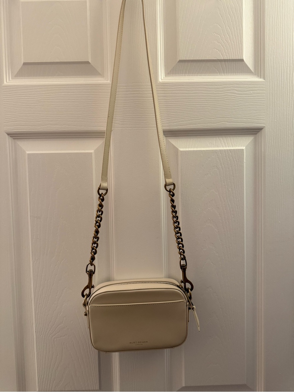 Kurt Geiger Cream Crossbody with Multicolor Butterfly Appliqués - Picture 9 of 9